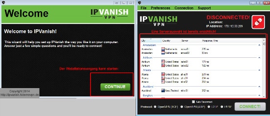 Konfiguration zwei Fenster